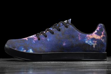 Nobull Tie-Dye Canvas Women's Trainers Purple Black | Australia (UQ6584)